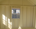 Interior options for amish made sheds