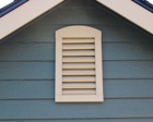Painted Gable Vent amish made Storage Sheds and Dreamspaces