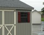Vertical Slider Window amish made Storage Sheds and Dreamspaces