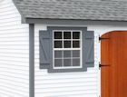 Vertical Slider Window amish made Storage Sheds and Dreamspaces